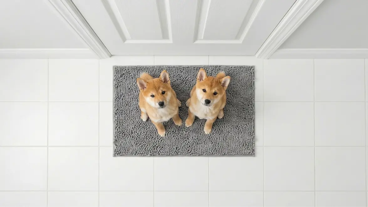 Muddy Mat is the Perfect Size to Keep Anywhere at home S-paw-tless