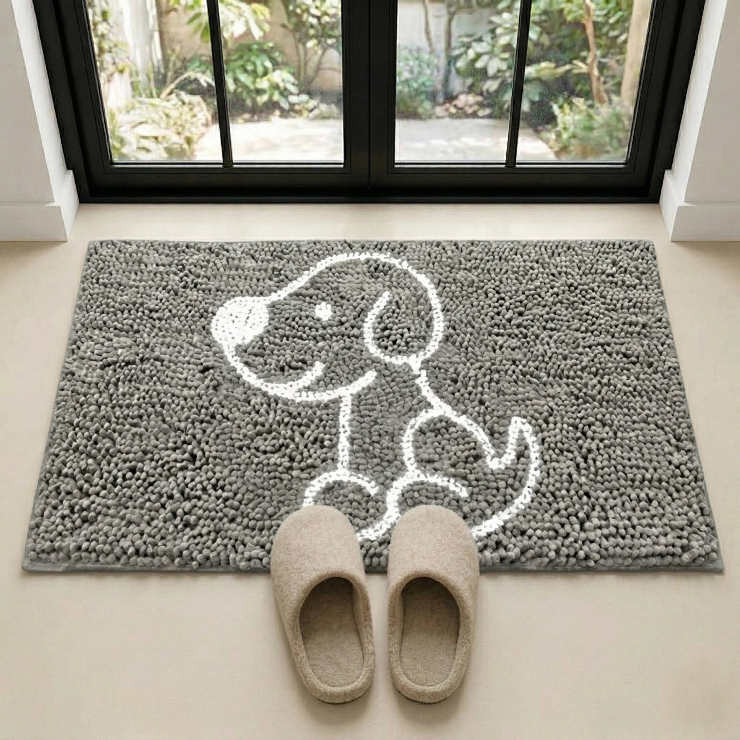 Embroidery Muddy Mat - Dog Sit