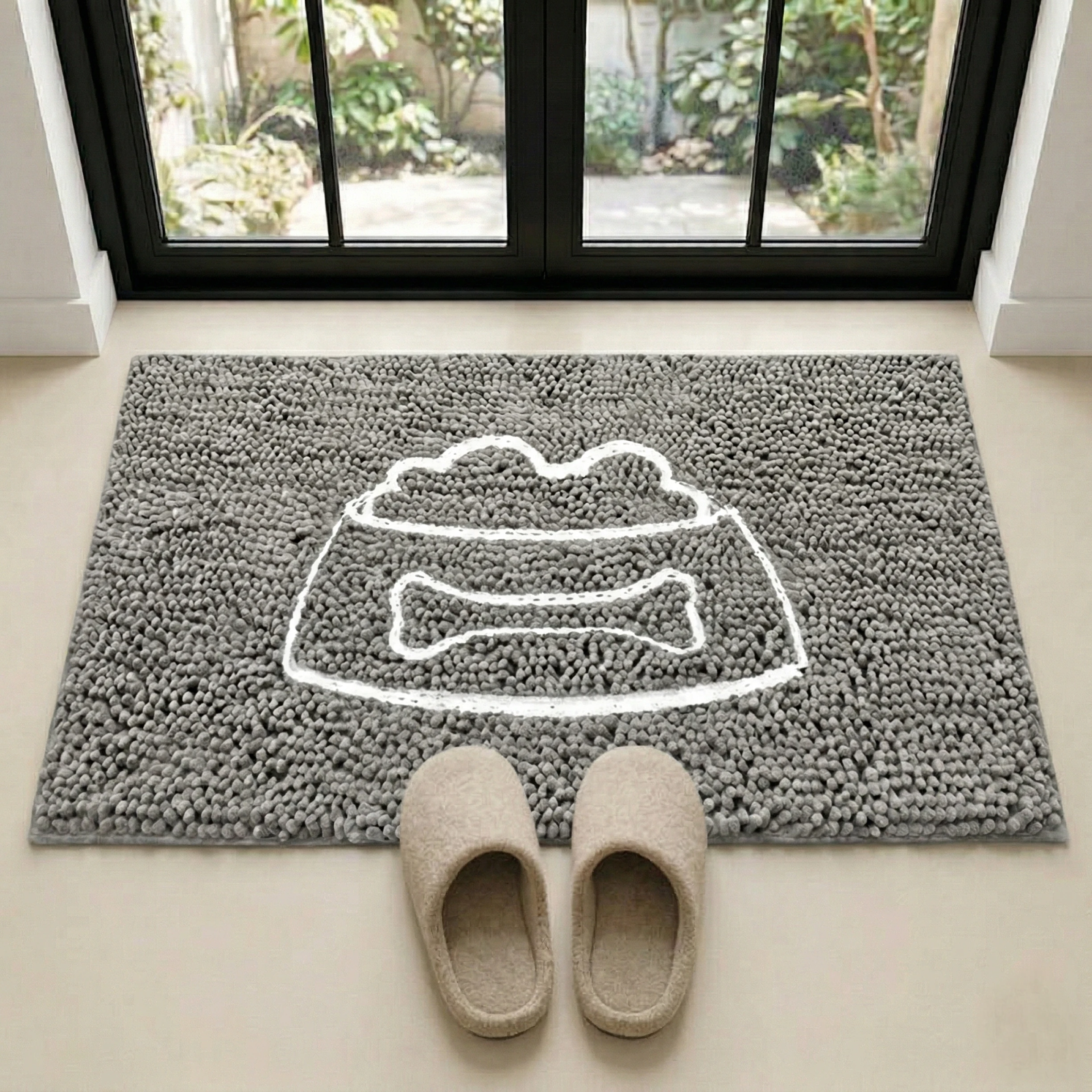Embroidery Muddy Mat - Pet Bowl