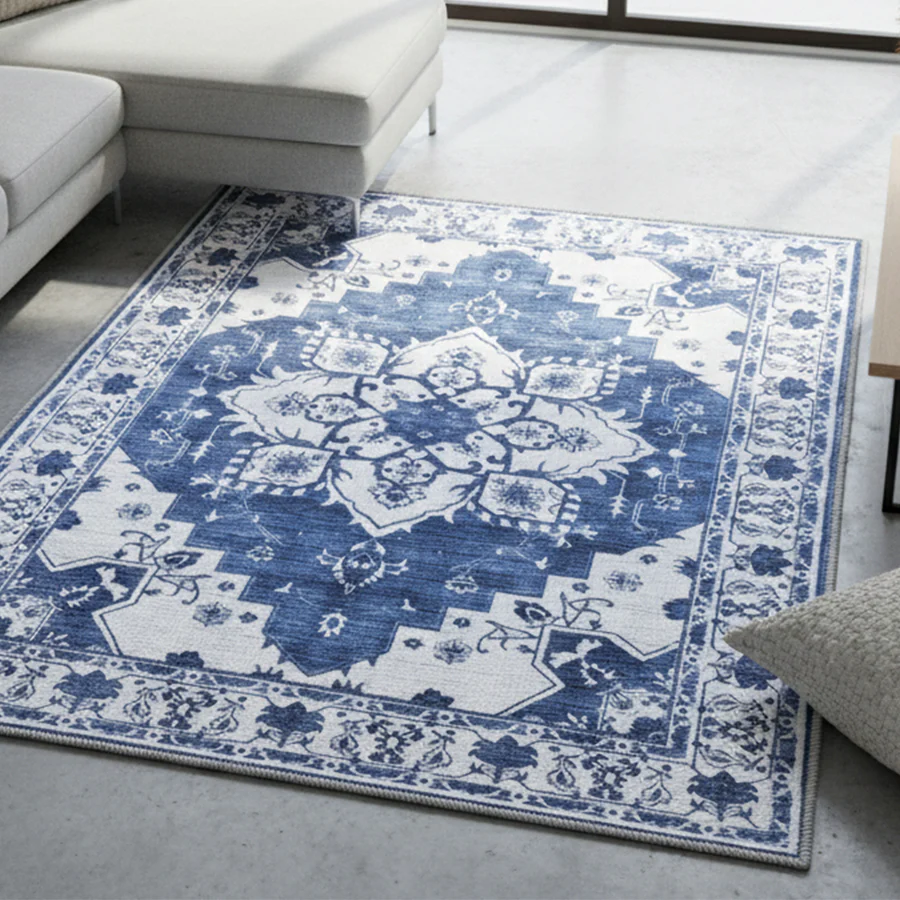 Muddy Mat® Navybell Washable Area Rug