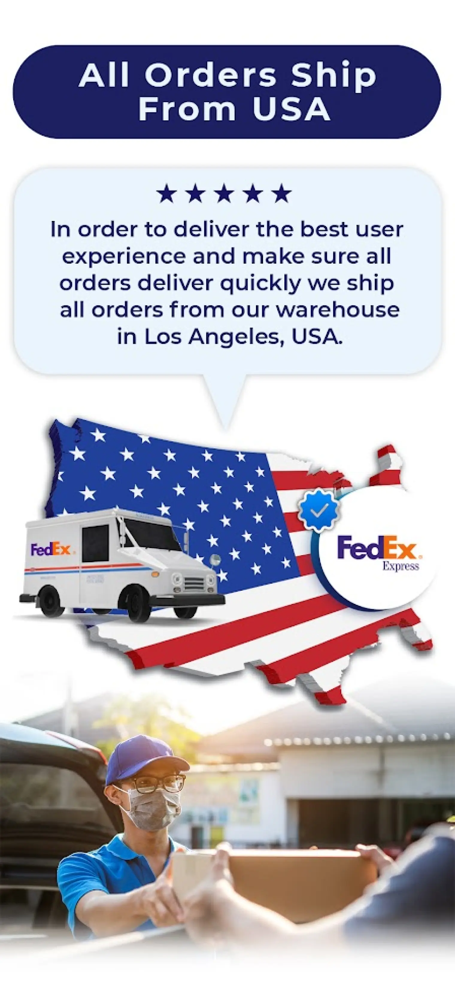 Order shipping section