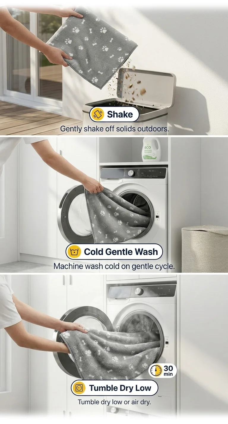 How to wash the Muddy Mat Pee Mat